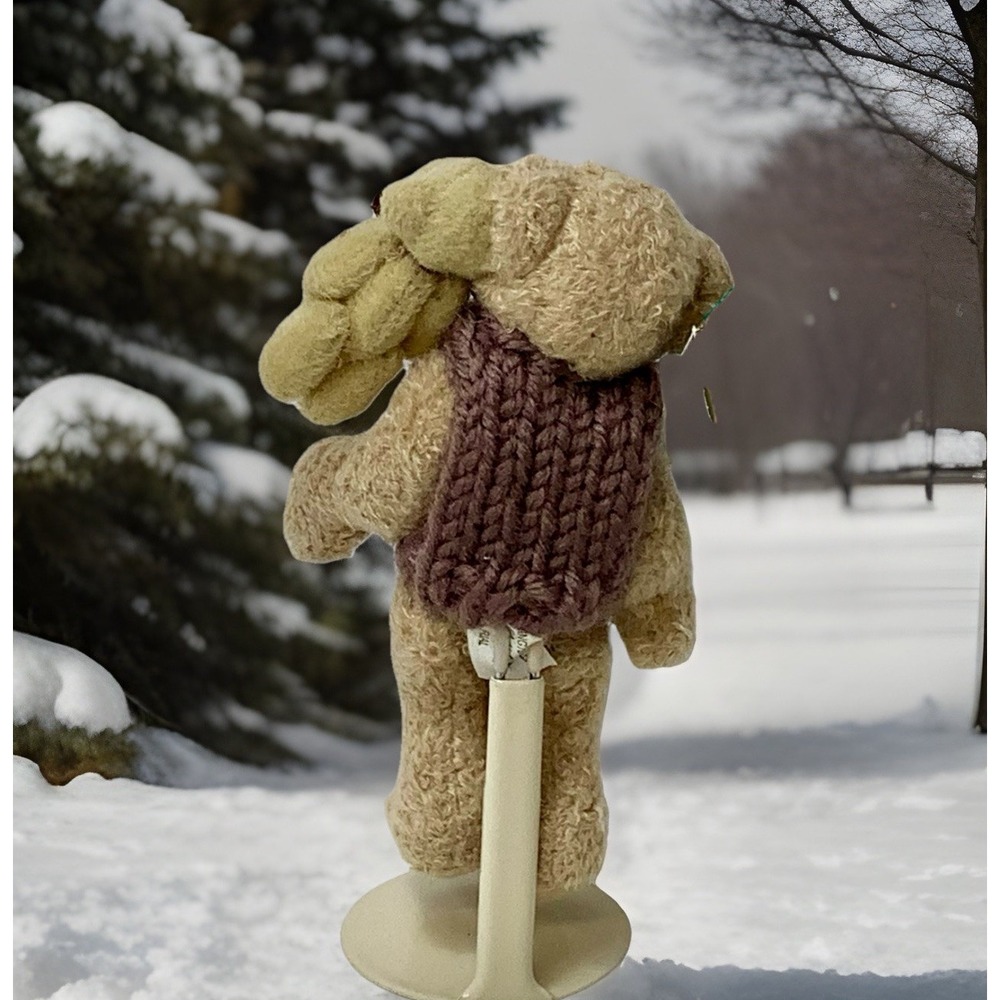 Bearington Collection Daddy Pete Bear And Son‎ W/stand Beautiful ! - Picture 2 of 2
